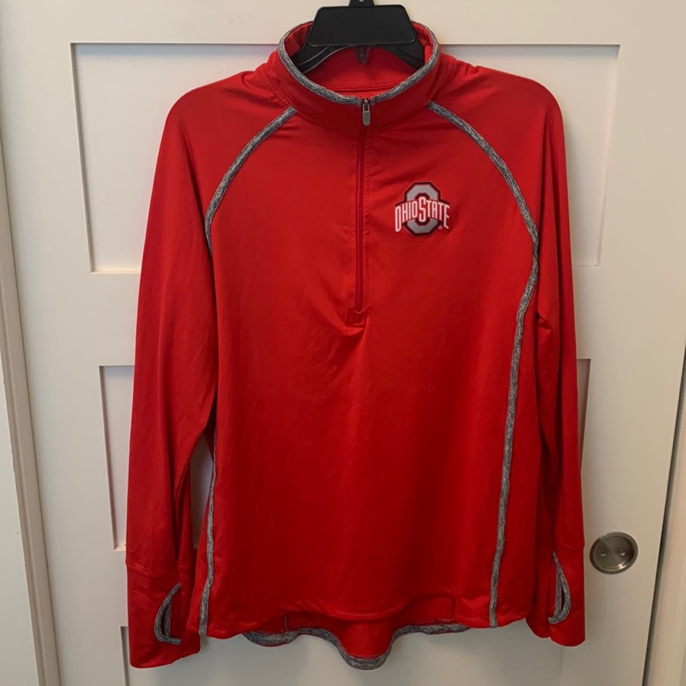 Ohio State Quarter Zip Long Sleeve Top
